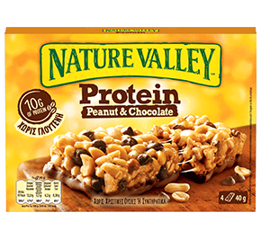 Batoane de cereale Nature Valley Protein cu unt de arahide și ciocolată 4 porții