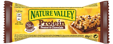 Baton de cereale Nature Valley Protein cu unt de arahide și ciocolată fără ambalaj